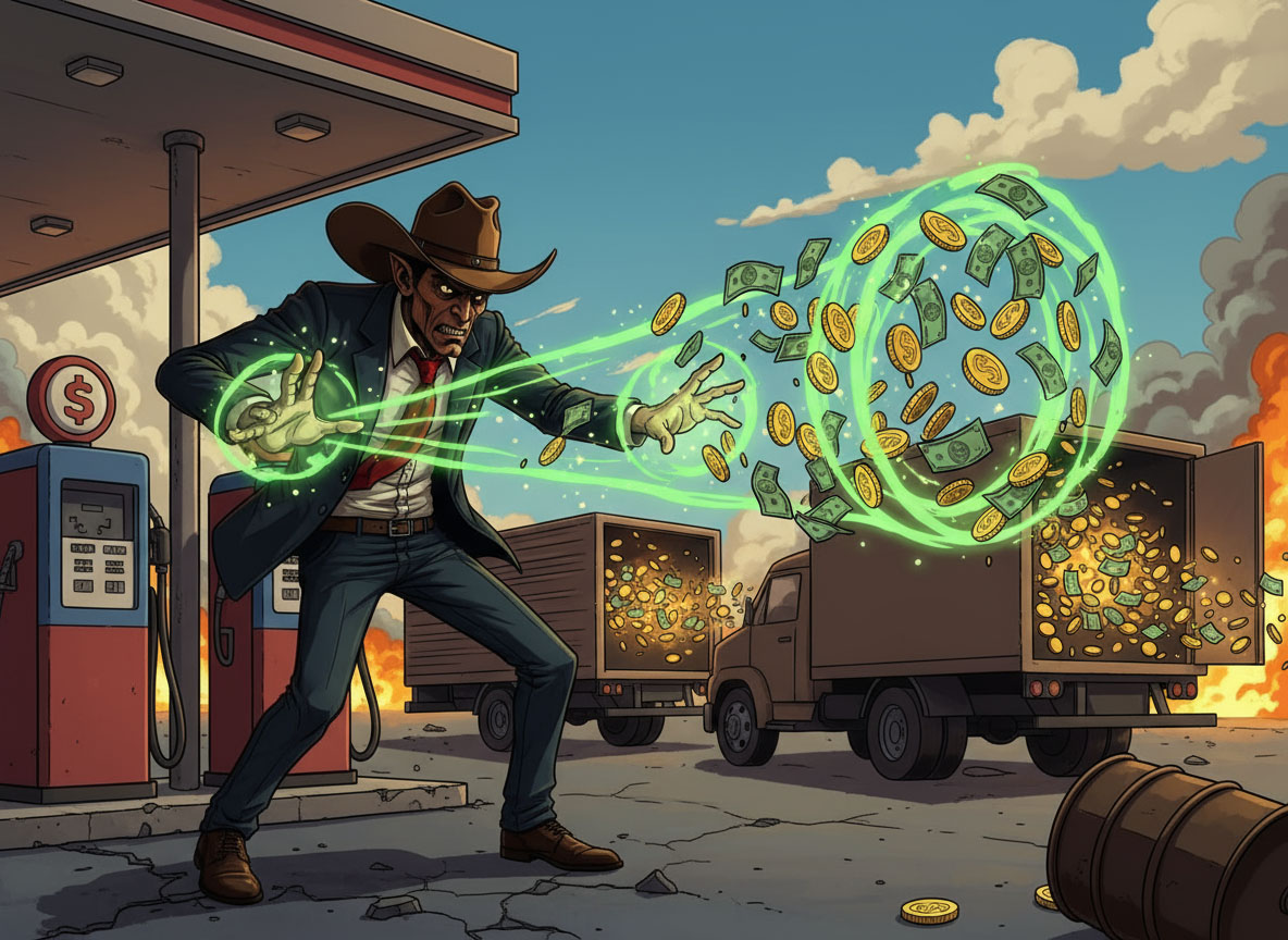 Gas Goblin causing traffic